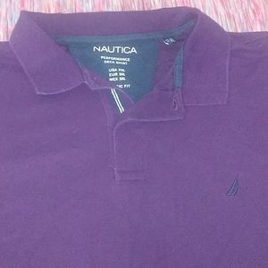 Nautica purple polo shirt
